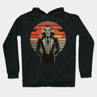 Retro vampire vintage sunset Hoodie